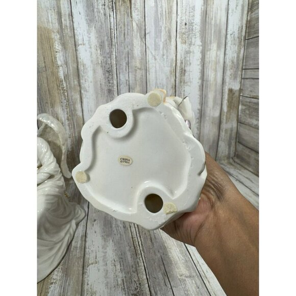 Grandeur Noel #192 Porcelain Angels Set 2000 Collectors Edition 2 Angels - Picture 7 of 11